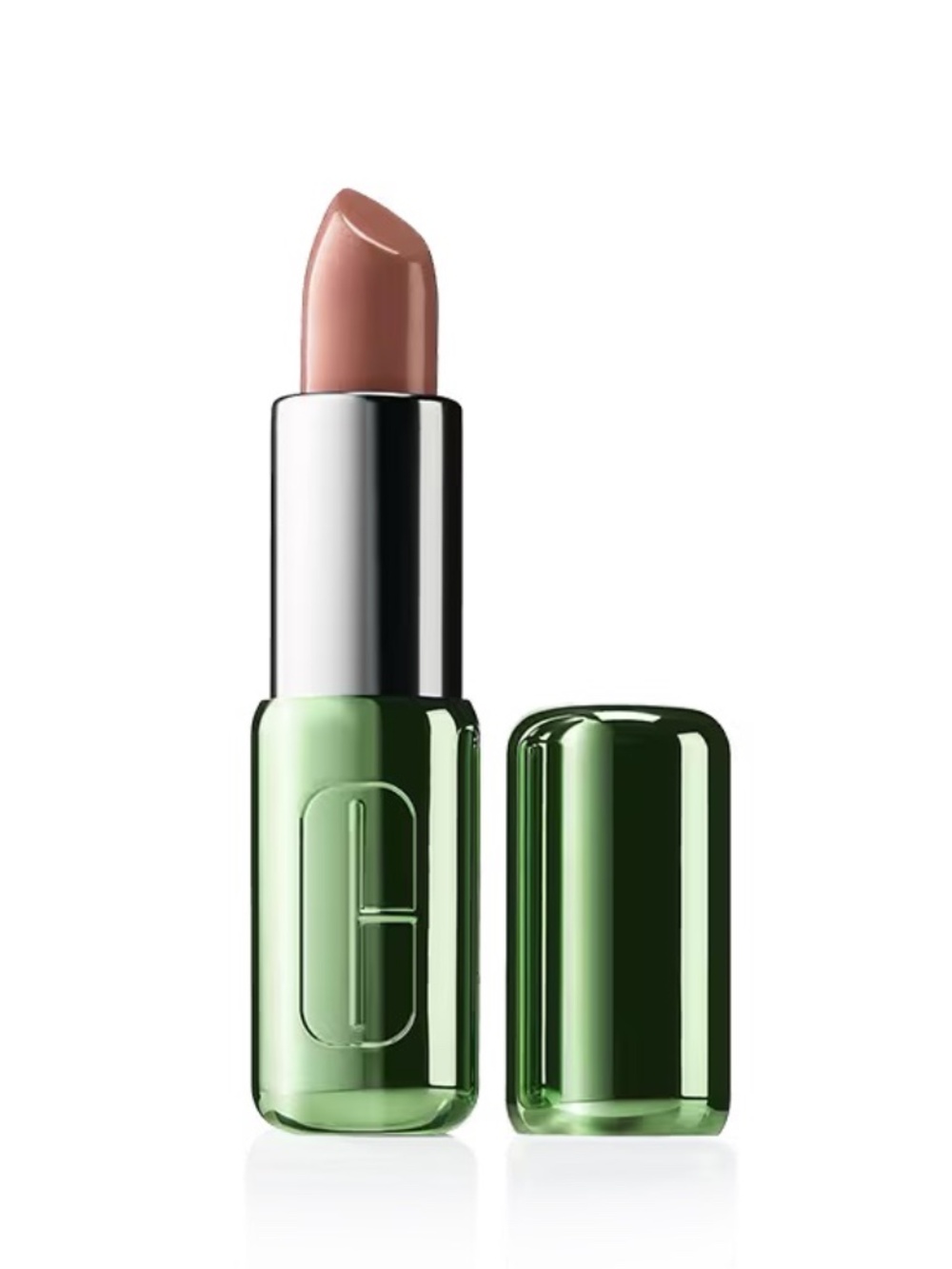 Clinique Pop Longwear Lipstick in Bare Pop Shine Finish, Full Size (3.9 g)